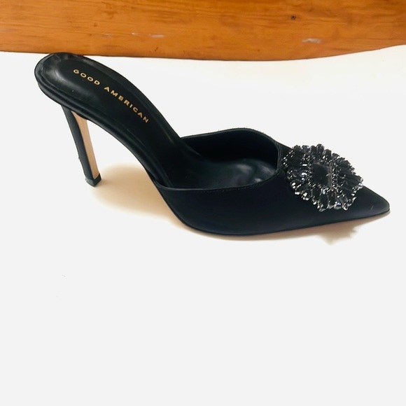 Good American- CINDER-F*CKING-RELLA JEWELED MULE size 9.5 - Picture 4 of 6